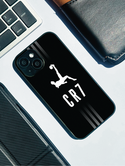 CR7 Legacy Premium Glass Back Cover For iPhone 11,12,13,14,15,16,17 Models The Case & Co