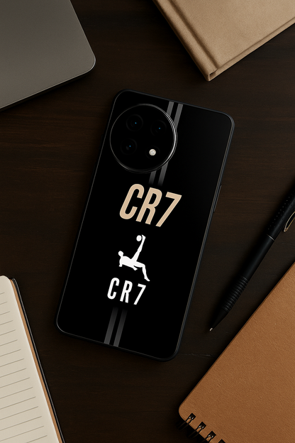 CR7 Legacy Premium Glass Back Cover For One Plus 13, 12, 11, 10, Nord Series The Case & Co