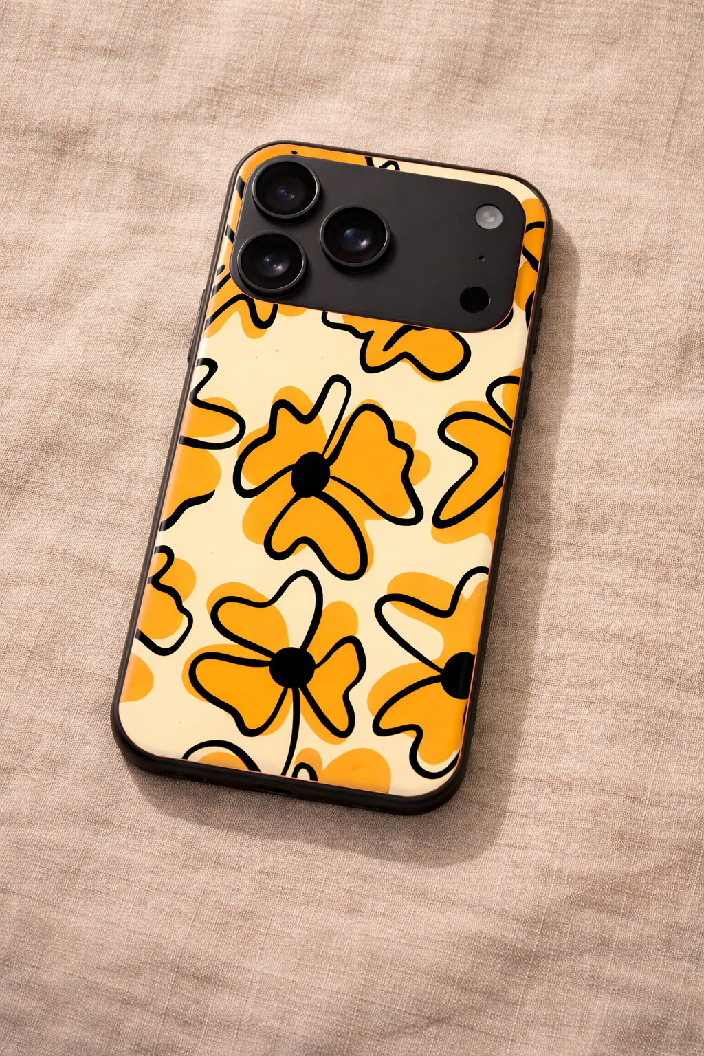 Crayon Petals Premium Glass Back Cover For iPhone 11,12,13,14,15,16,17 Models The Case & Co