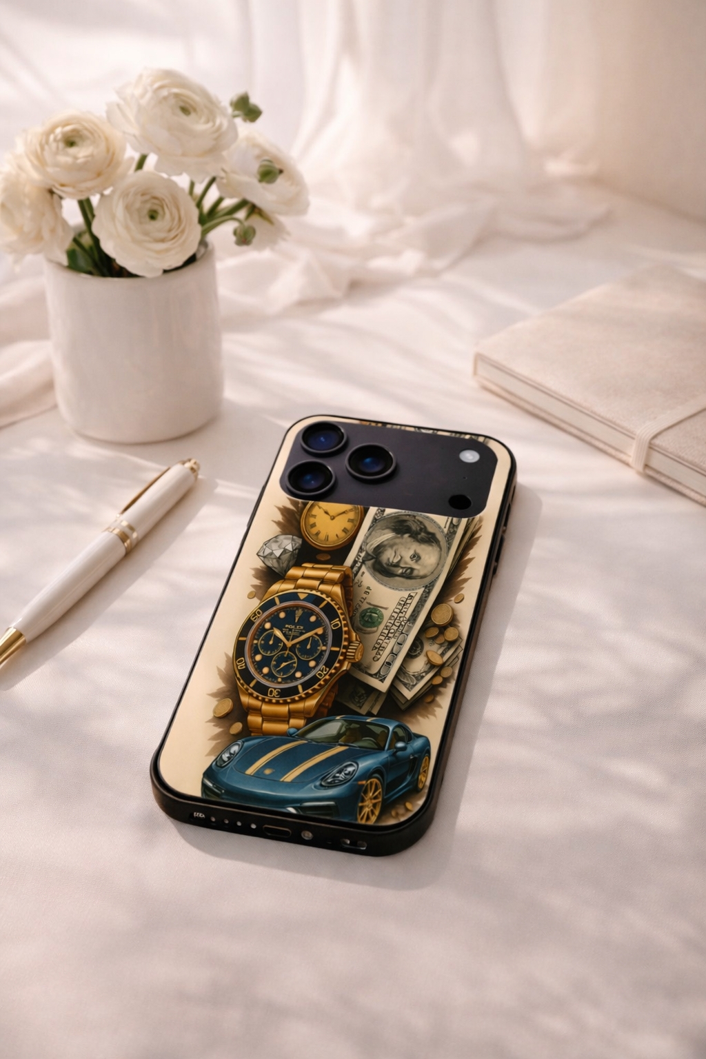 Crypto King Premium Glass Back Cover For iPhone 11,12,13,14,15,16,17 Models The Case & Co
