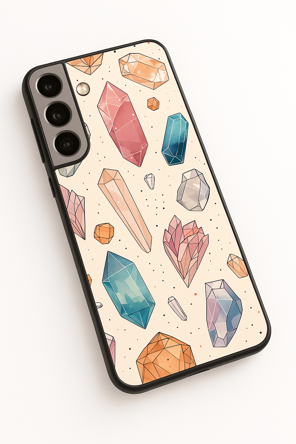 Crystal Bloom Premium Glass Back Cover For Galaxy S, A, M & F Series The Case & Co