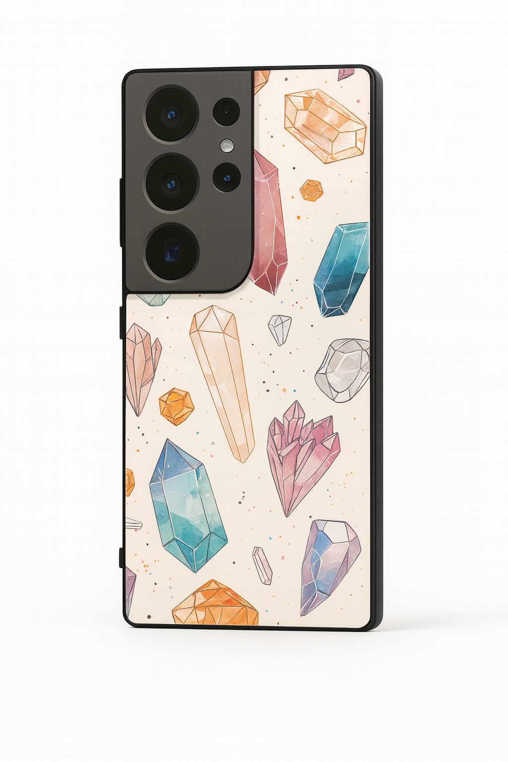 Crystal Bloom Premium Glass Back Cover For Galaxy S, A, M & F Series The Case & Co