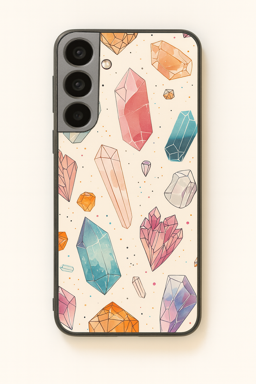 Crystal Bloom Premium Glass Back Cover For Galaxy S, A, M & F Series The Case & Co