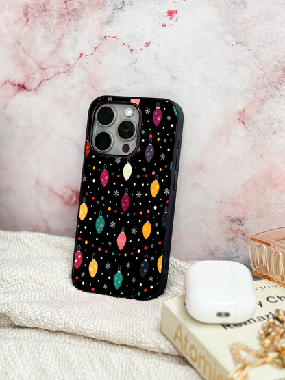 Cute Aesthetic Lights Premium Glass Back Cover For iPhone 11,12,13,14,15,16,17 Models The Case & Co