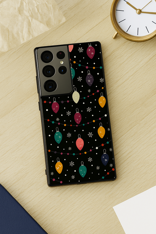 Cute Aesthetic Lightst Premium Glass Back Cover For Galaxy S, A, M & F Series The Case & Co