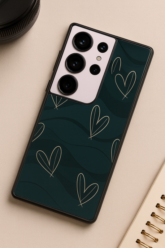 Dark Desire Premium Glass Back Cover For Galaxy S, A, M & F Series The Case & Co