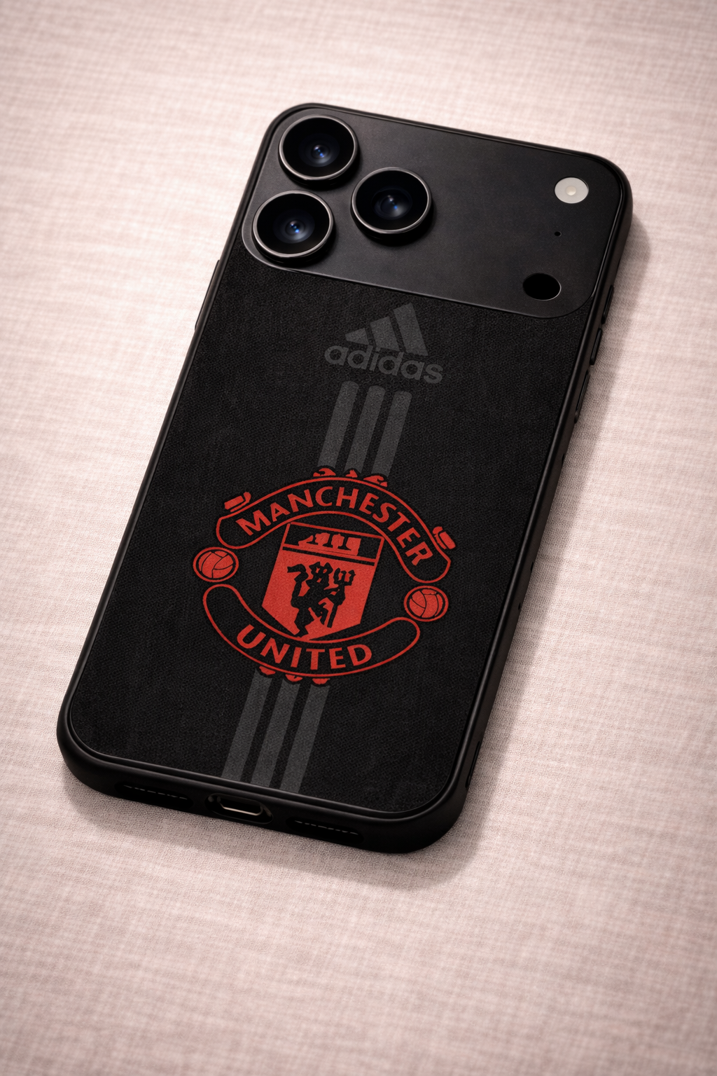 Dark Mode FC Premium Glass Back Cover For iPhone 11,12,13,14,15,16,17 Models The Case & Co