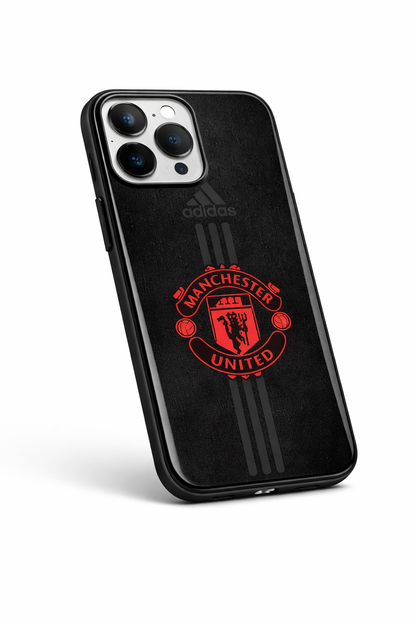 Dark Mode FC Premium Glass Back Cover For iPhone 11,12,13,14,15,16,17 Models The Case & Co