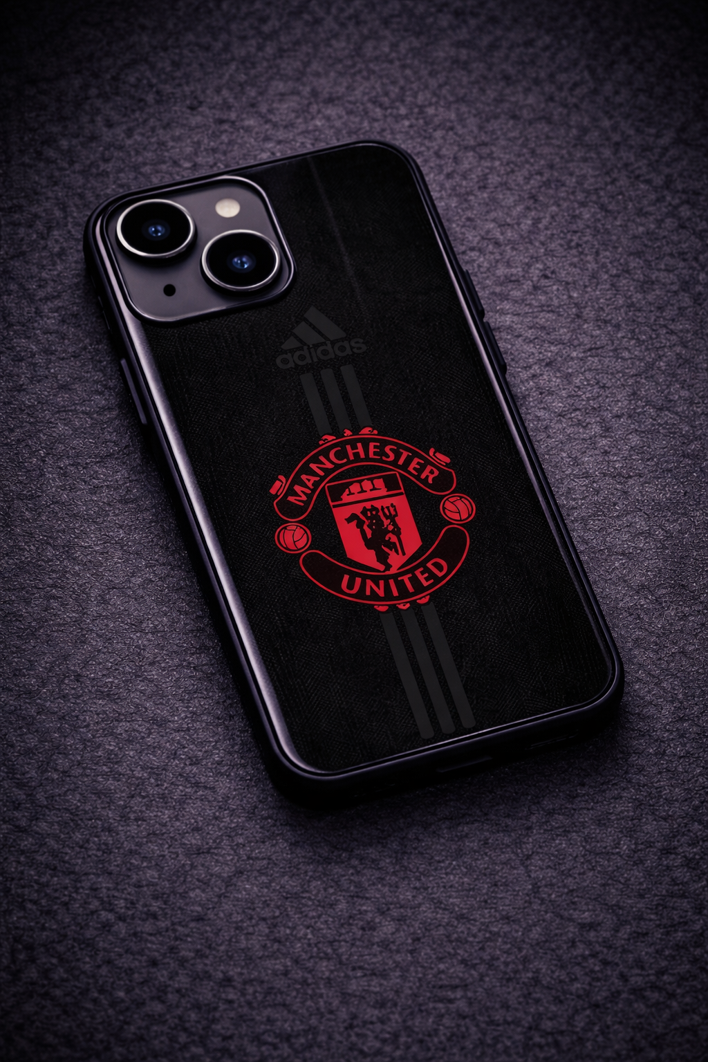 Dark Mode FC Premium Glass Back Cover For iPhone 11,12,13,14,15,16,17 Models The Case & Co