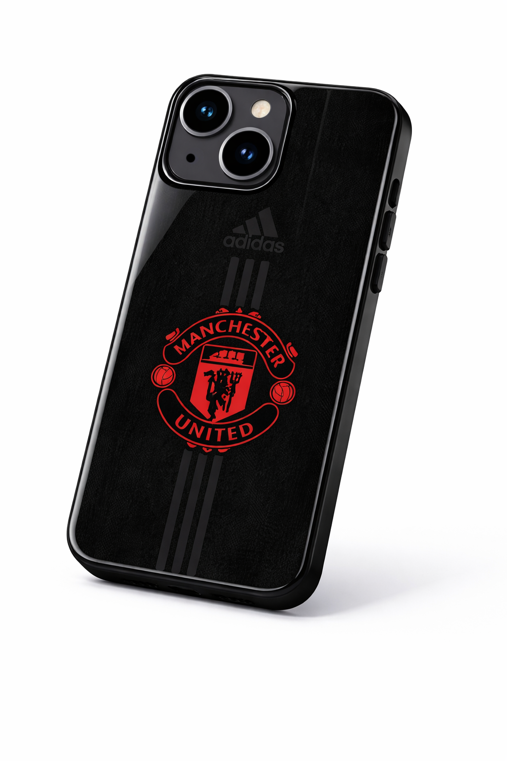 Dark Mode FC Premium Glass Back Cover For iPhone 11,12,13,14,15,16,17 Models The Case & Co