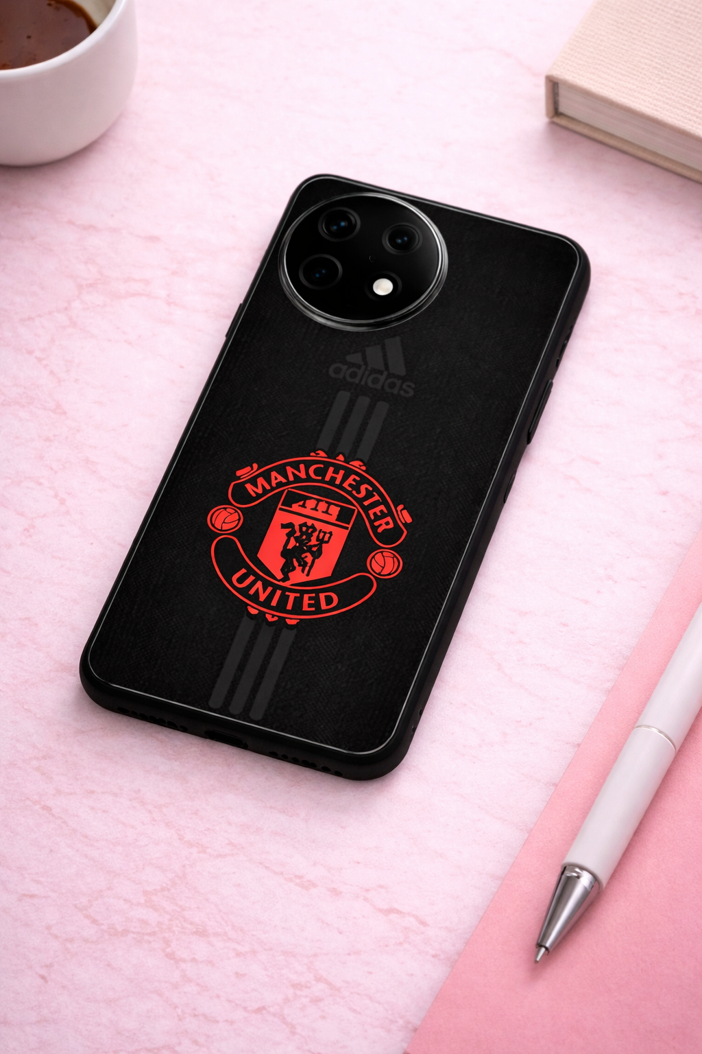 Dark Mode FC Premium Glass Back Cover For One Plus 13, 12, 11, 10, Nord Series The Case & Co