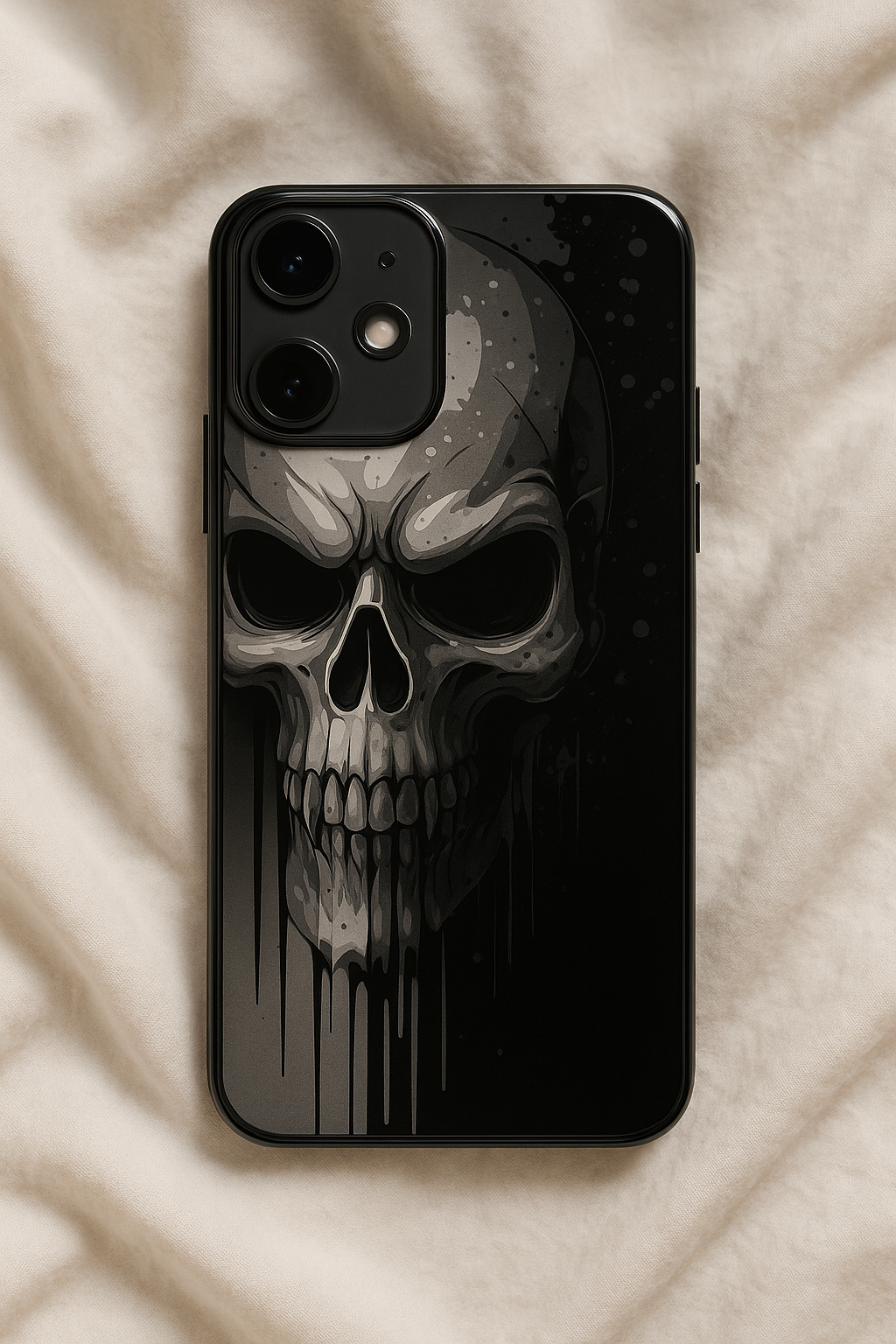 Deathmark Premium Glass Back Cover For iPhone 11,12,13,14,15,16,17 Models The Case & Co