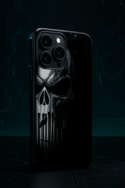 Deathmark Premium Glass Back Cover For iPhone 11,12,13,14,15,16,17 Models The Case & Co