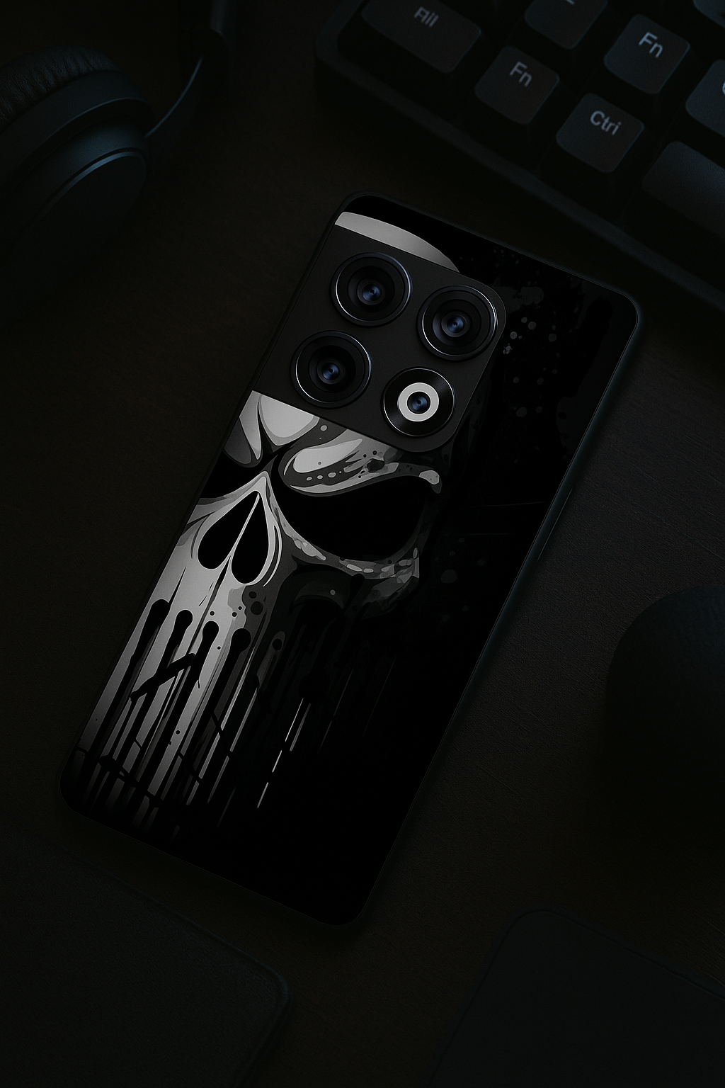 Deathmark Premium Glass Back Cover For One Plus 13, 12, 11, 10, Nord Series The Case & Co