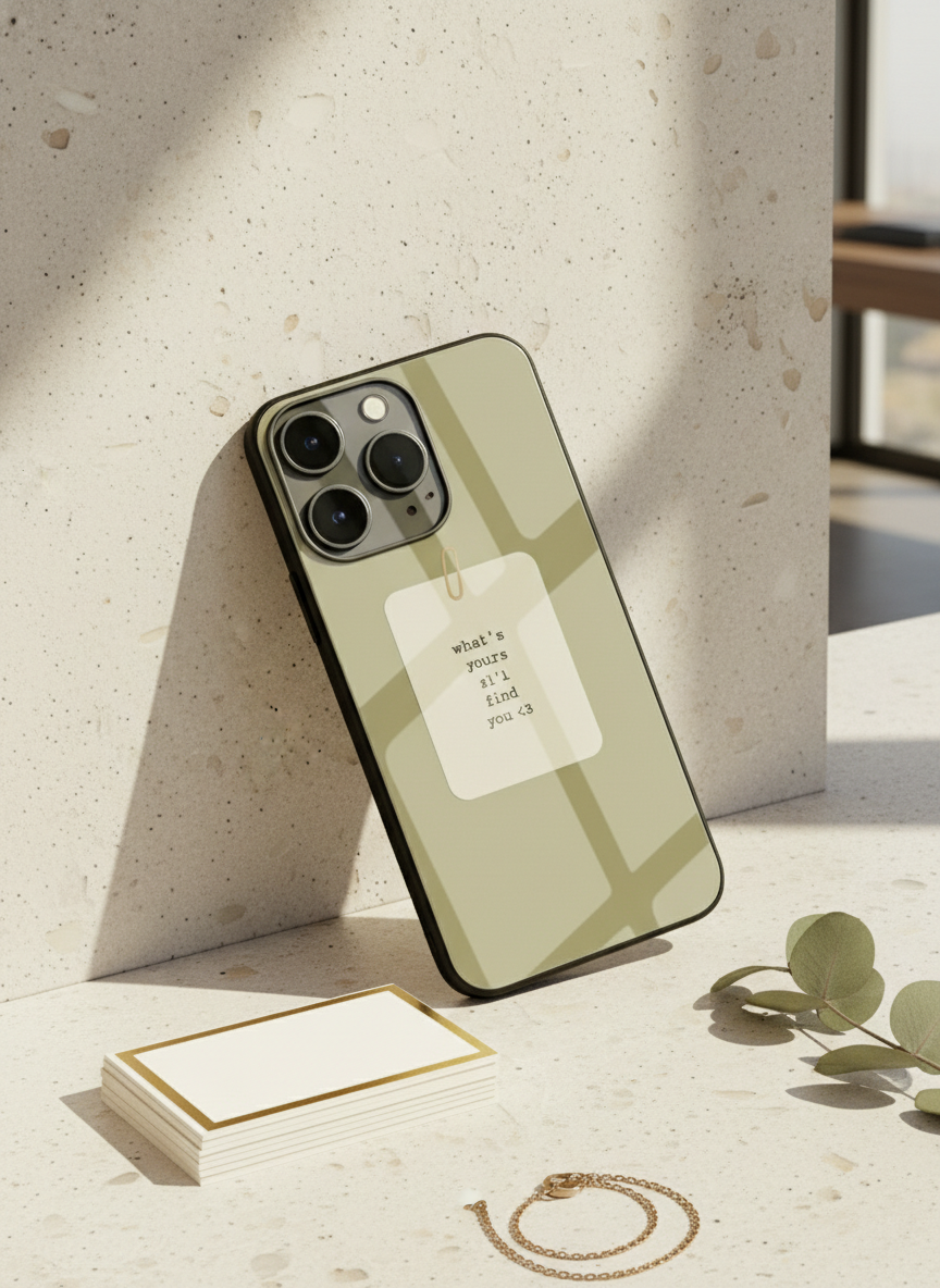 Find You Premium Glass Back Cover For iPhone 11-17 Models