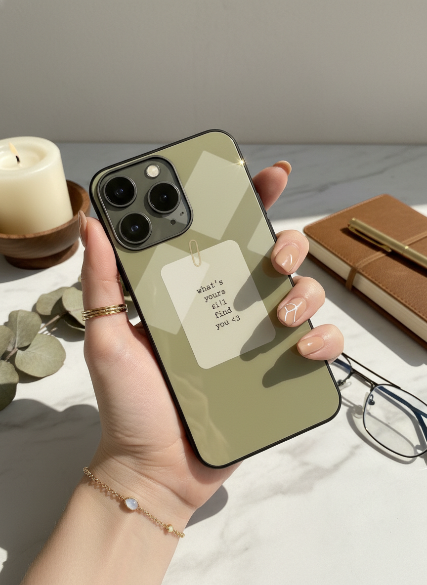 Find You Premium Glass Back Cover For iPhone 11-17 Models