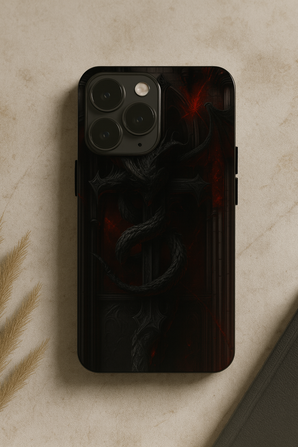 Drakonis Premium Glass Back Cover For iPhone 11,12,13,14,15,16,17 Models The Case & Co