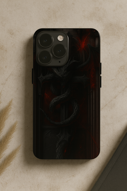 Drakonis Premium Glass Back Cover For iPhone 11,12,13,14,15,16,17 Models The Case & Co