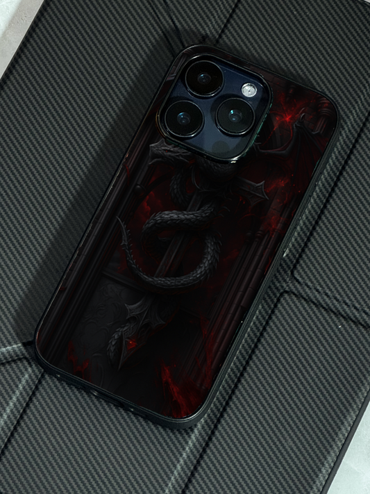 Drakonis Premium Glass Back Cover For iPhone 11,12,13,14,15,16,17 Models The Case & Co