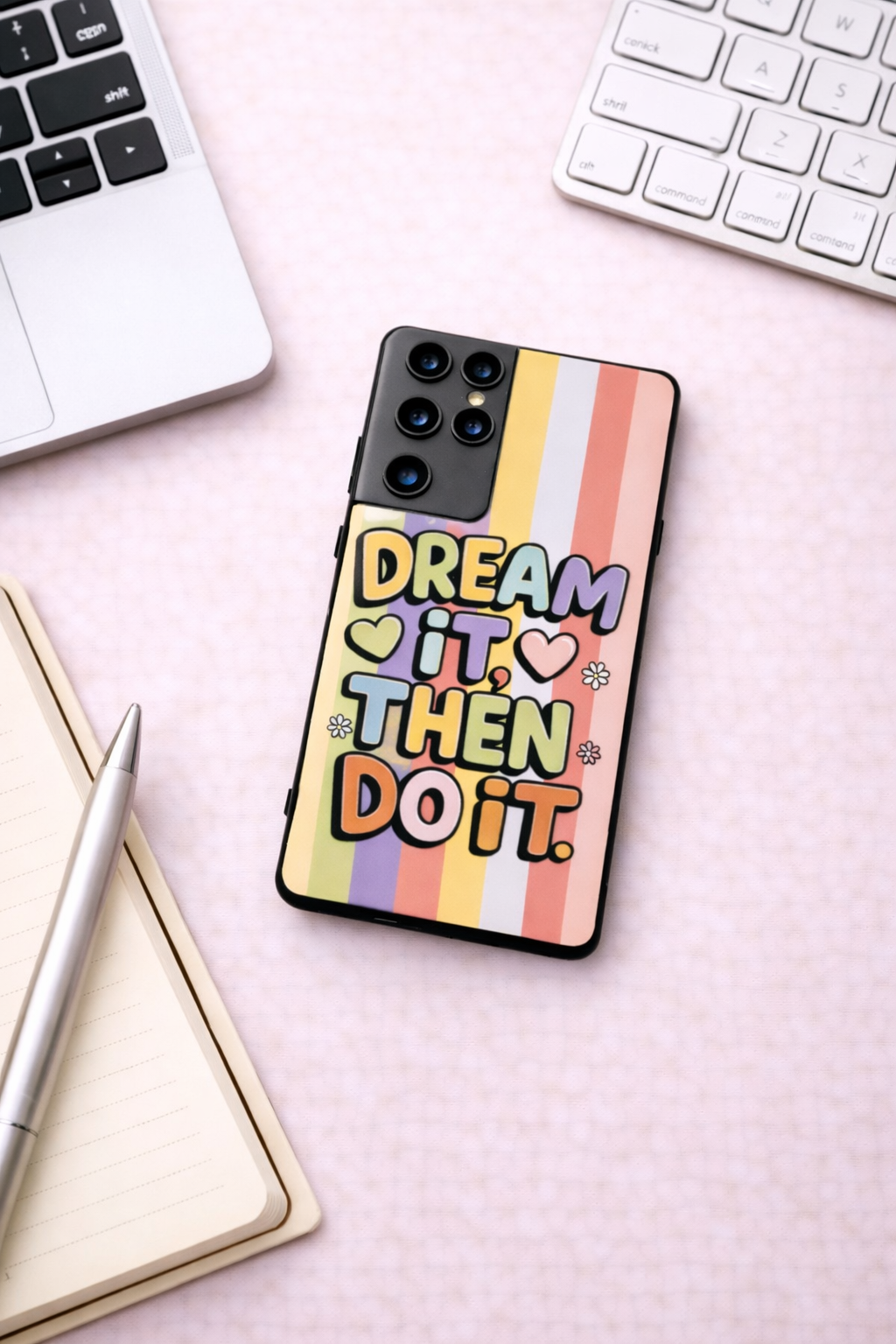 Dream It Do It Premium Glass Back Cover For Galaxy S, A, M & F Series The Case & Co