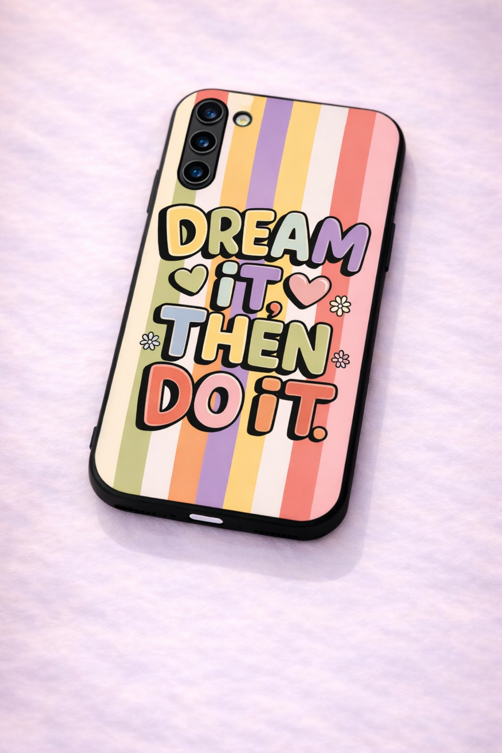 Dream It Do It Premium Glass Back Cover For Galaxy S, A, M & F Series The Case & Co