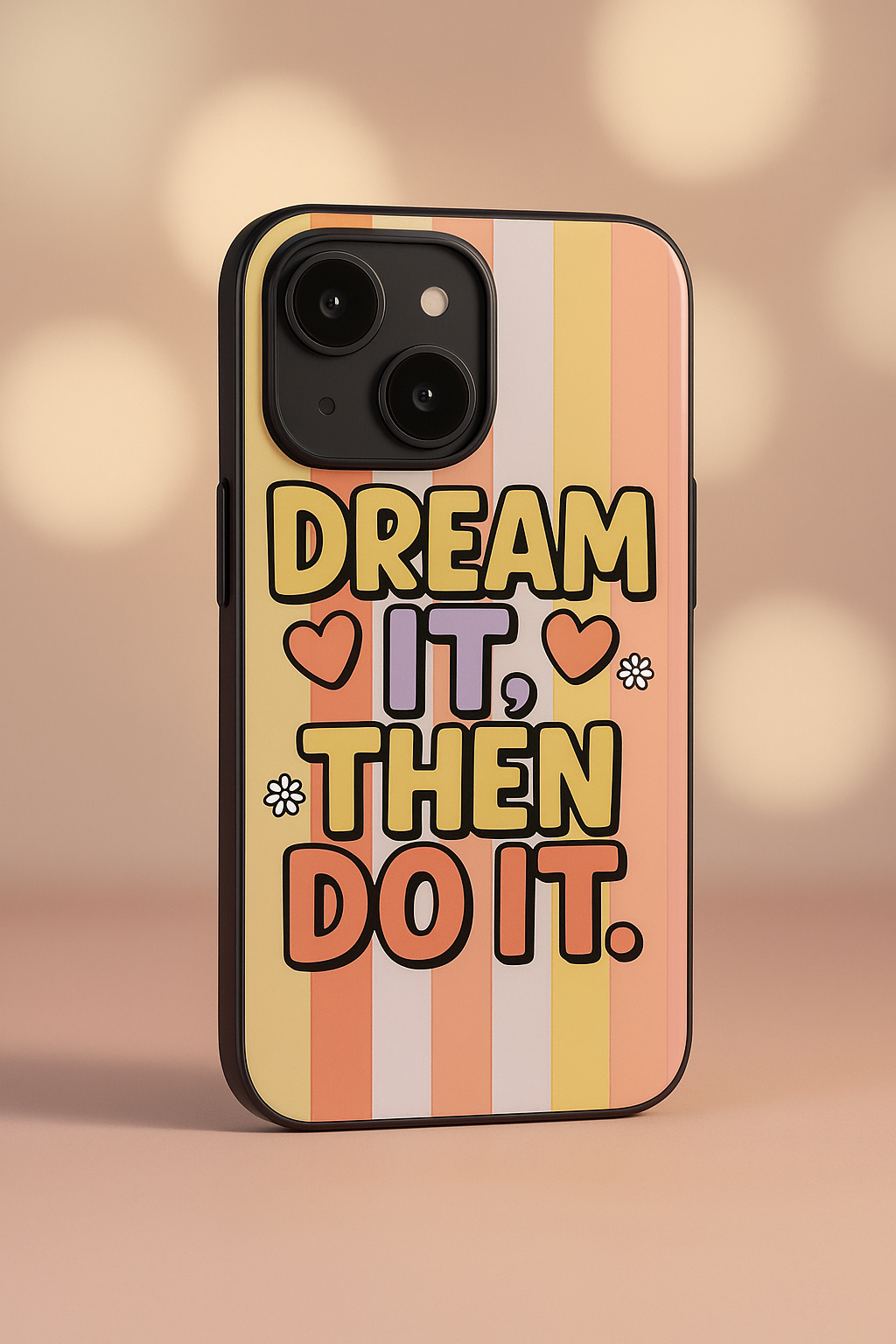 Dream It Do It Premium Glass Back Cover For iPhone 11,12,13,14,15,16,17 Models The Case & Co