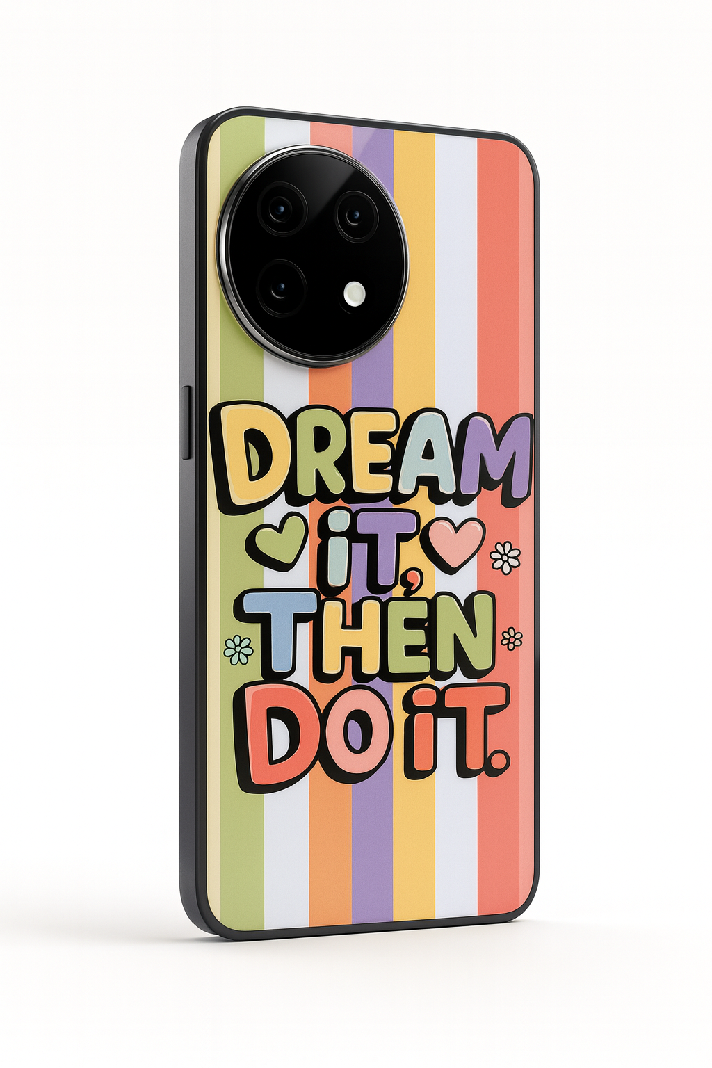 Dream It Do It Premium Glass Back Cover For One Plus 13, 12, 11, 10, Nord Series The Case & Co
