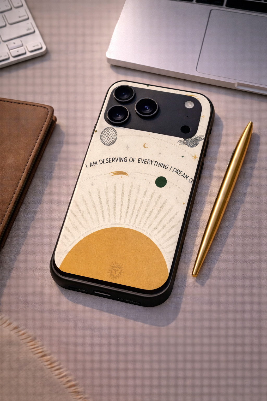 Dream Universe Premium Glass Back Cover For iPhone 11,12,13,14,15,16,17 Models The Case & Co