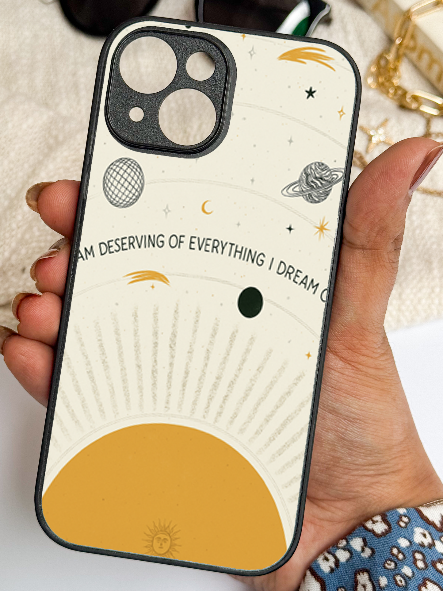 Dream Universe Premium Glass Back Cover For iPhone 11,12,13,14,15,16,17 Models The Case & Co