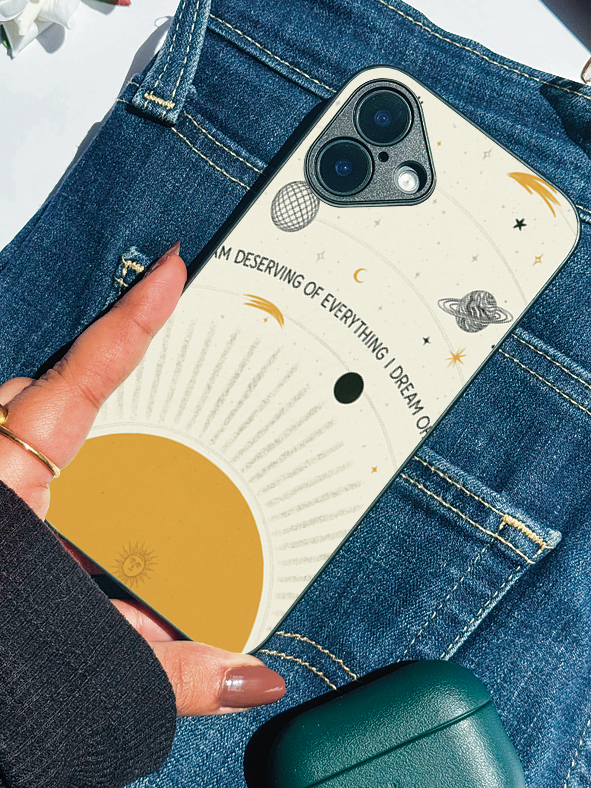 Dream Universe Premium Glass Back Cover For iPhone 11,12,13,14,15,16,17 Models The Case & Co