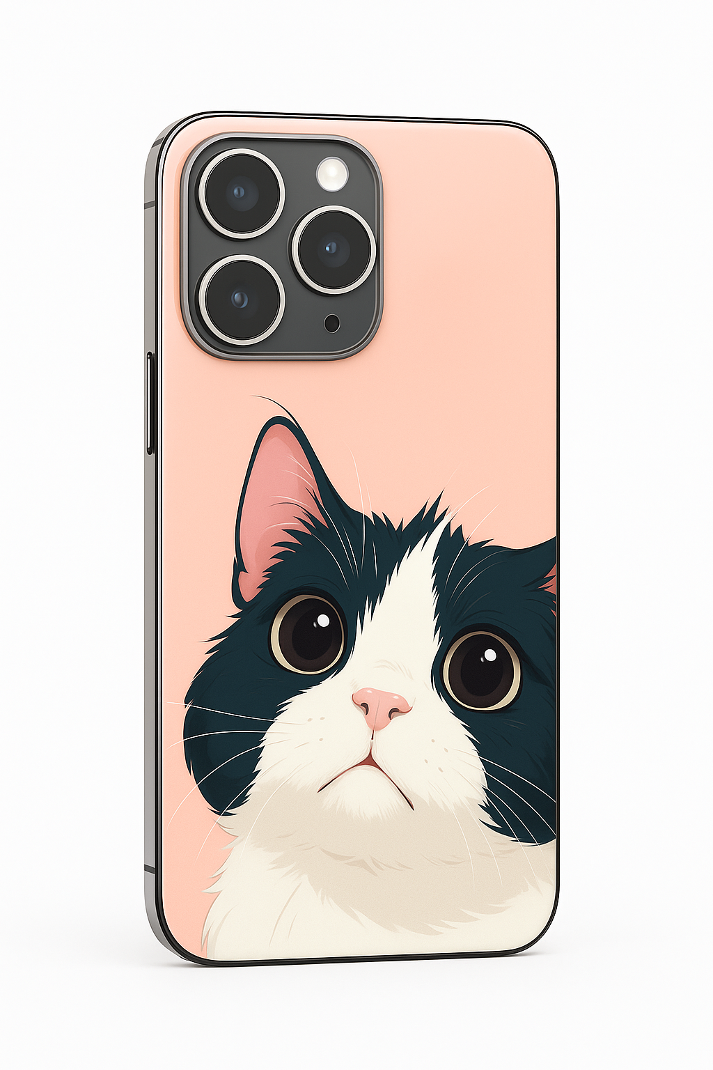 Dreamy Cat  Premium Glass Back Cover For iPhone 11,12,13,14,15,16,17 Models The Case & Co