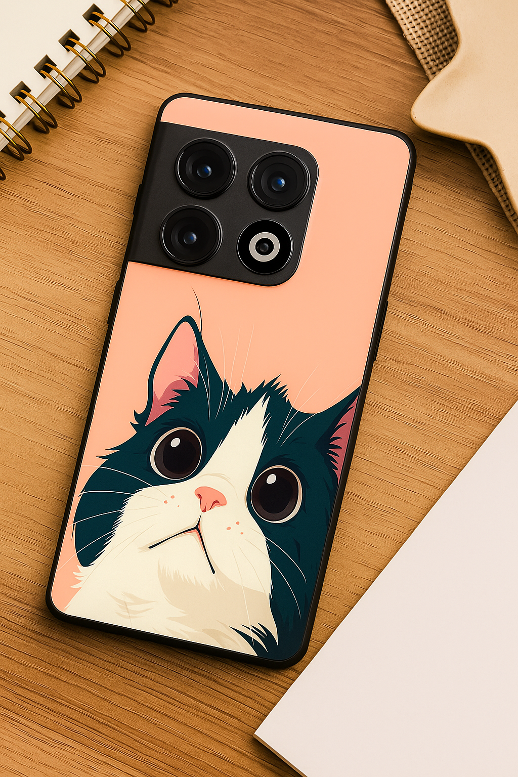 Dreamy Cat Premium Glass Back Cover For One Plus 13, 12, 11, 10, Nord Series The Case & Co