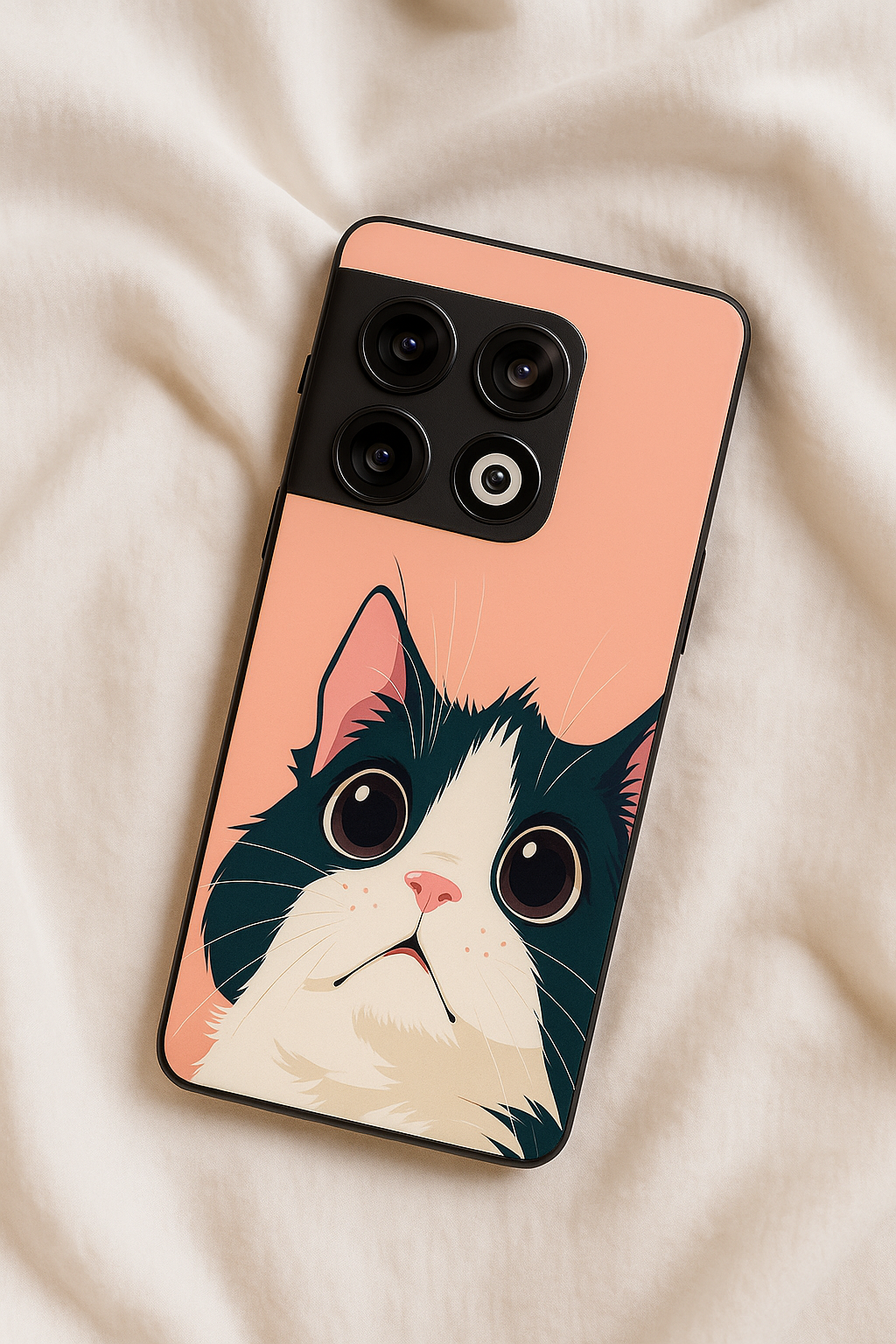 Dreamy Cat Premium Glass Back Cover For One Plus 13, 12, 11, 10, Nord Series The Case & Co