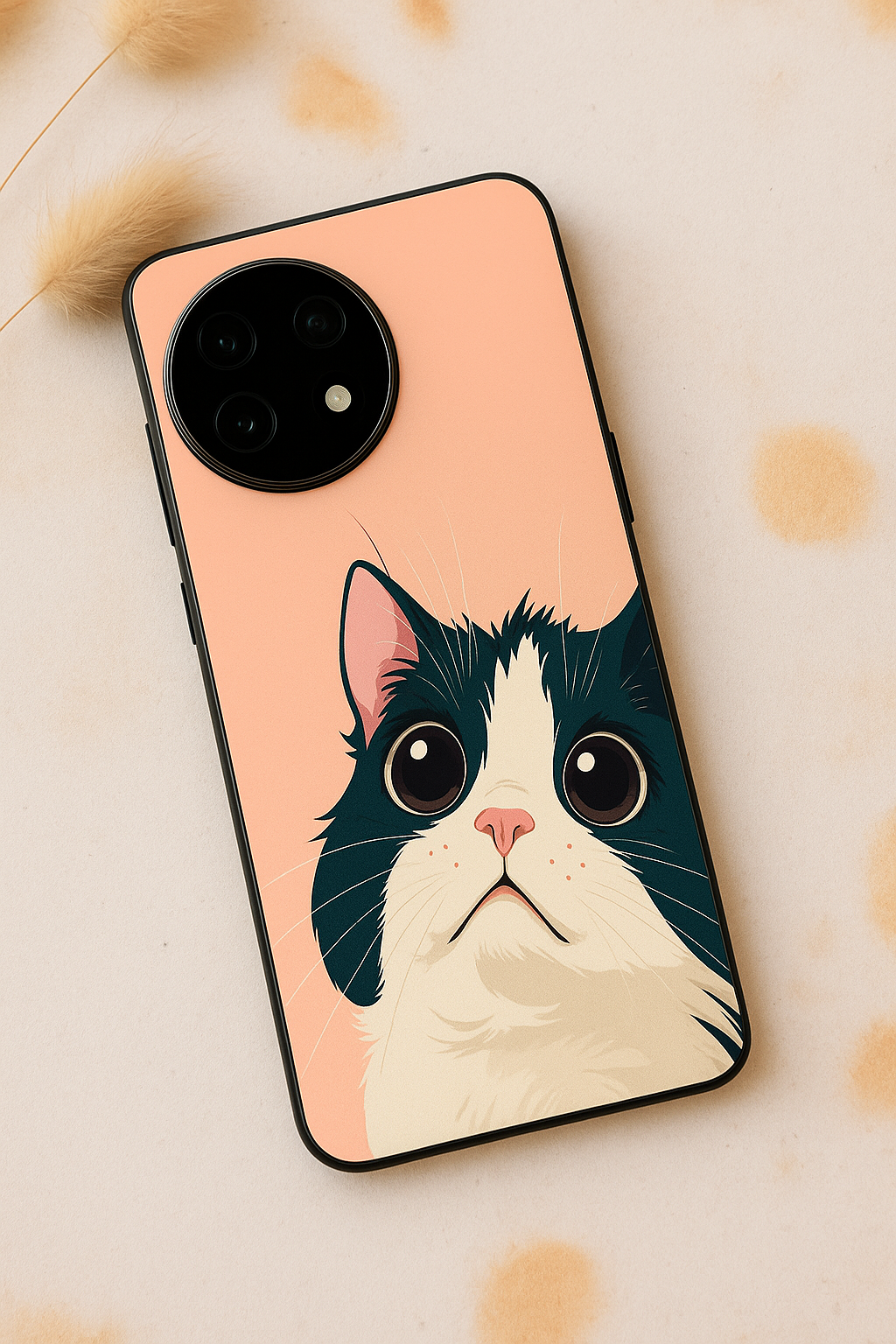 Dreamy Cat Premium Glass Back Cover For One Plus 13, 12, 11, 10, Nord Series The Case & Co