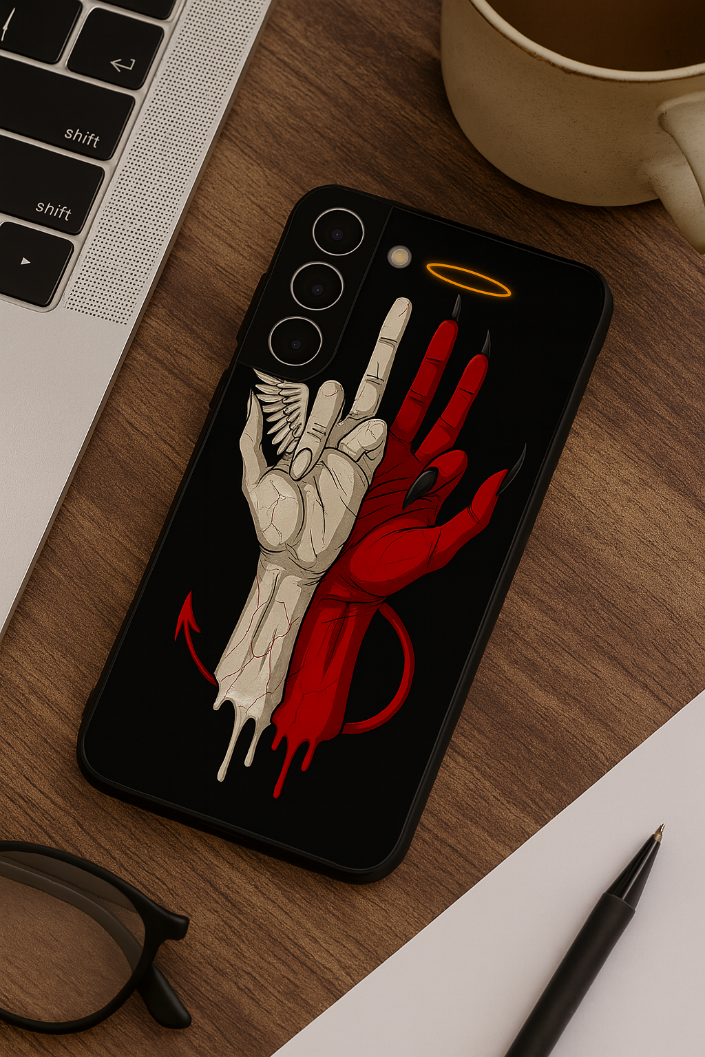 Duality Premium Glass Back Cover For Galaxy S, A, M & F Series The Case & Co