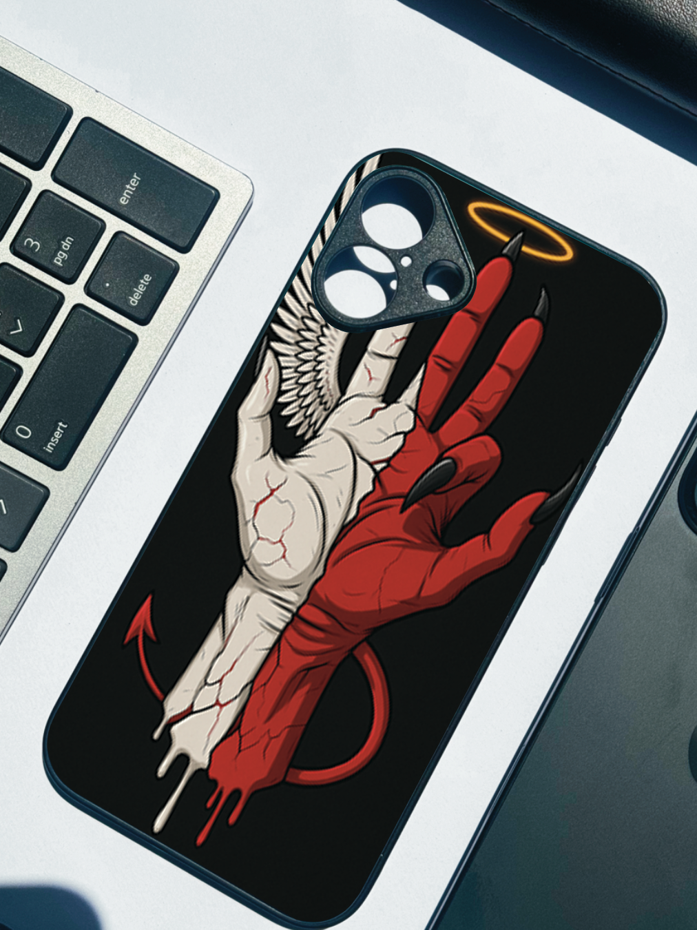 Duality Premium Glass Back Cover For iPhone 11,12,13,14,15,16,17 Models The Case & Co