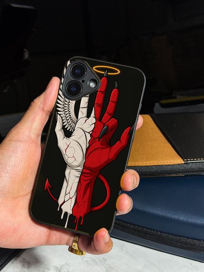 Duality Premium Glass Back Cover For iPhone 11,12,13,14,15,16,17 Models The Case & Co