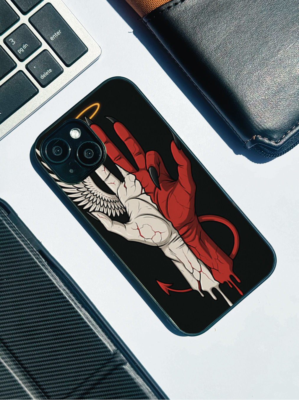 Duality Premium Glass Back Cover For iPhone 11,12,13,14,15,16,17 Models The Case & Co