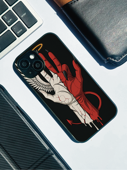 Duality Premium Glass Back Cover For iPhone 11,12,13,14,15,16,17 Models The Case & Co