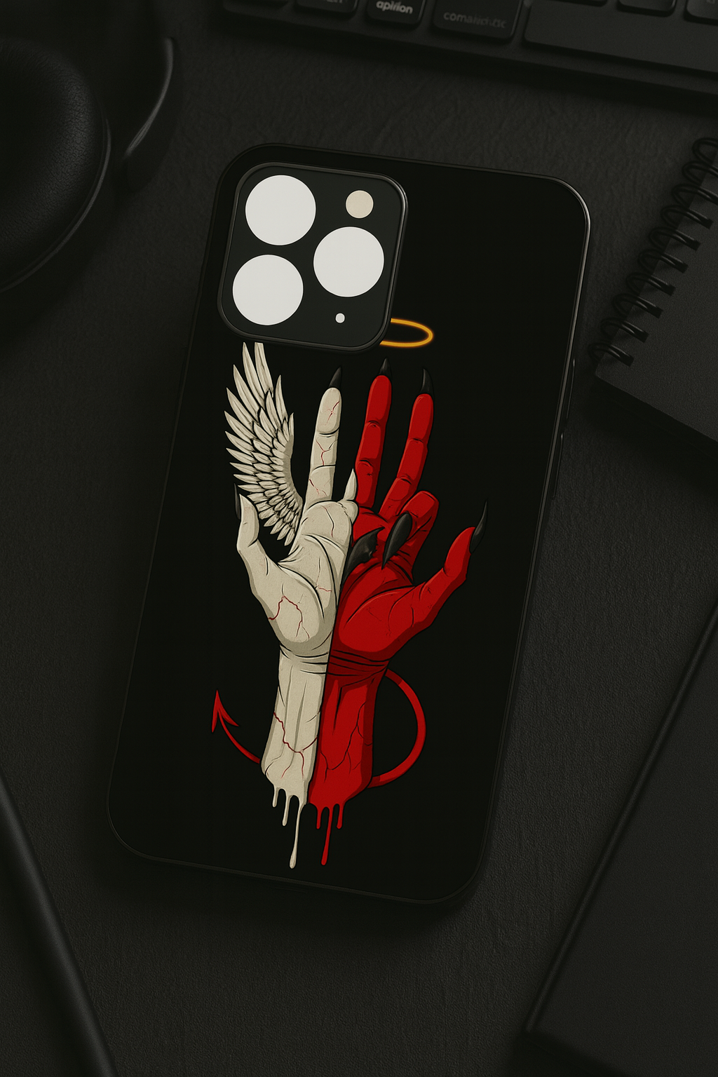 Duality Premium Glass Back Cover For iPhone 11,12,13,14,15,16,17 Models The Case & Co