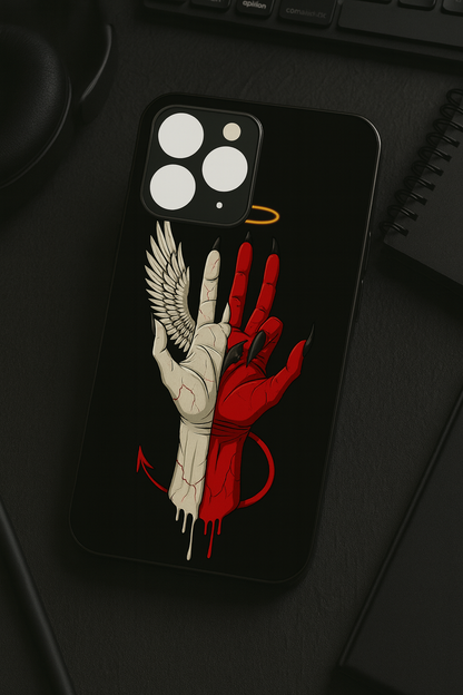 Duality Premium Glass Back Cover For iPhone 11,12,13,14,15,16,17 Models The Case & Co