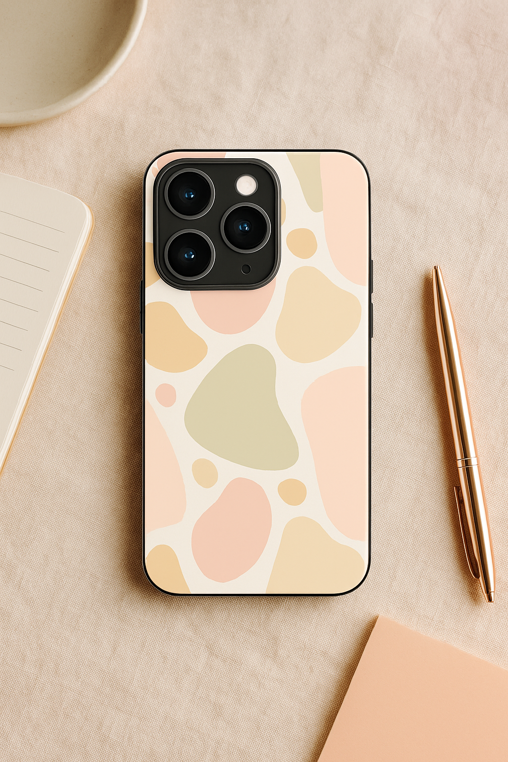 Earthy Hues Premium Glass Back Cover For iPhone 11,12,13,14,15,16,17 Models The Case & Co