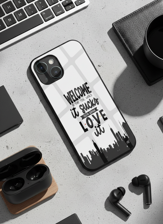 City Of FRIENDS Premium Glass Back Cover For iPhone 11-17 Models