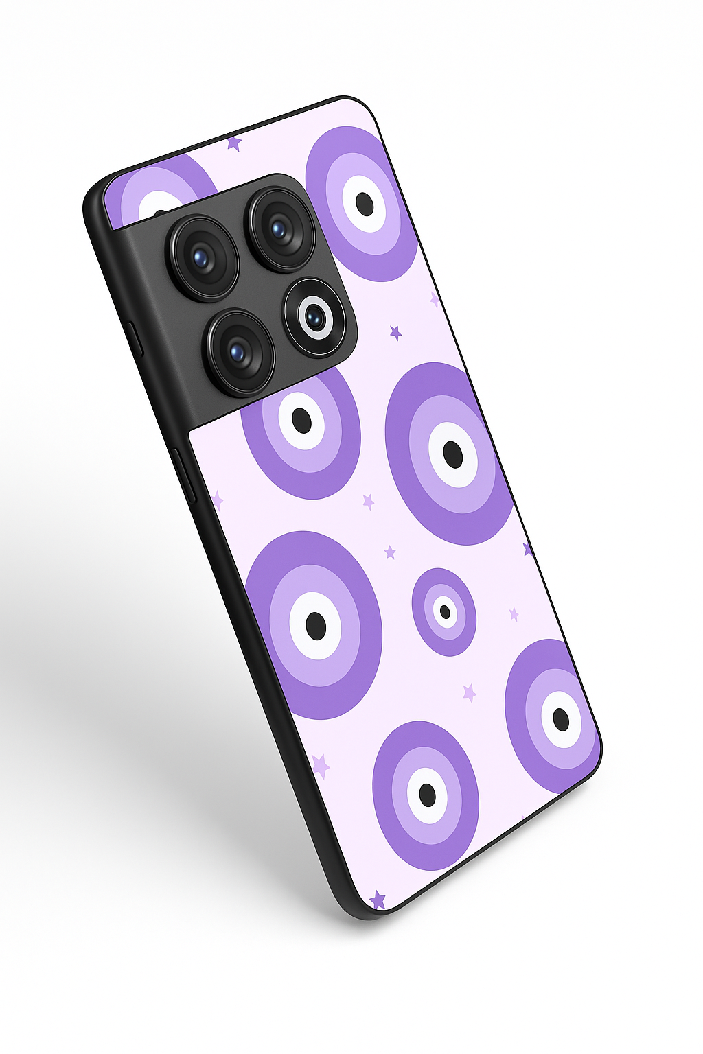 Eye Of Protection In Purple Premium Glass Back Cover For One Plus 13, 12, 11, 10, Nord Series The Case & Co