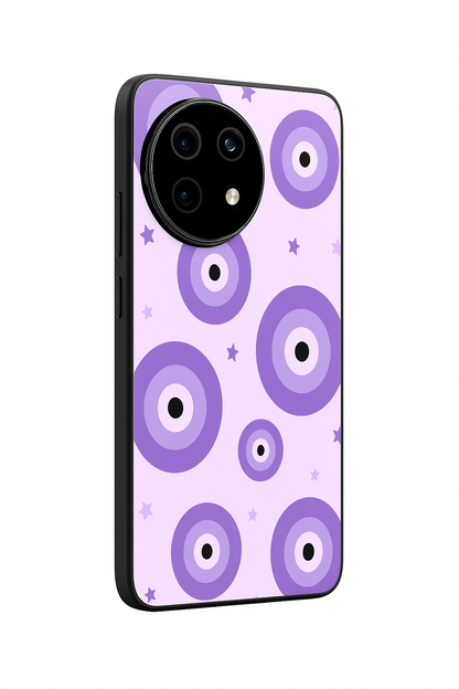 Eye Of Protection In Purple Premium Glass Back Cover For One Plus 13, 12, 11, 10, Nord Series The Case & Co
