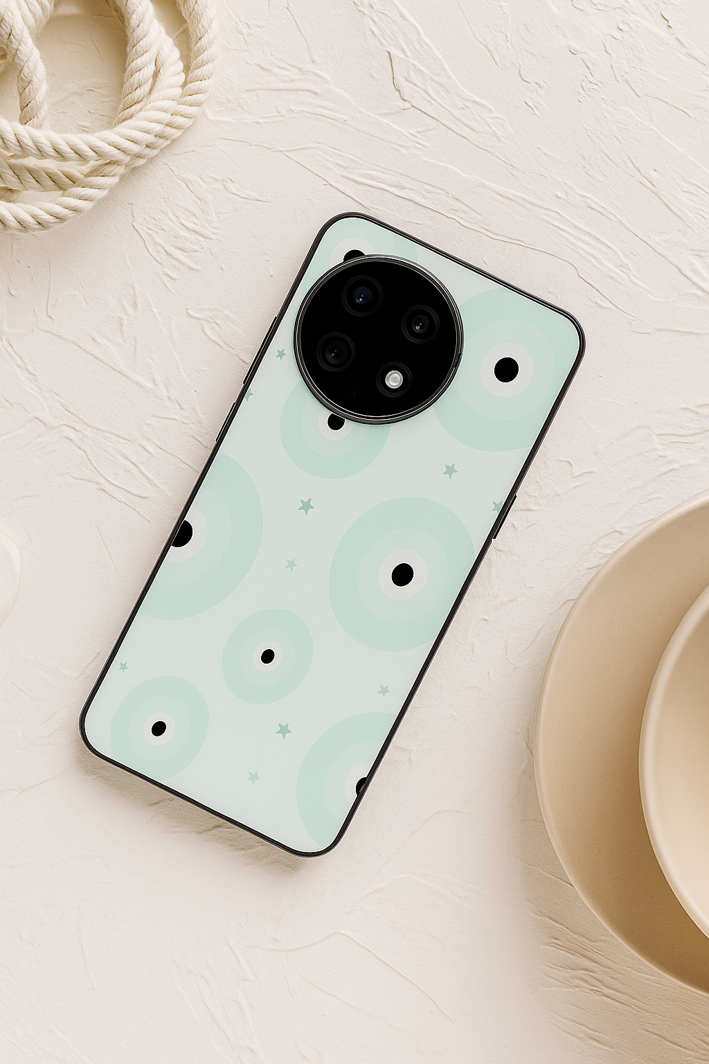 Eye Of Protection Premium Glass Back Cover For One Plus 13, 12, 11, 10, Nord Series The Case & Co