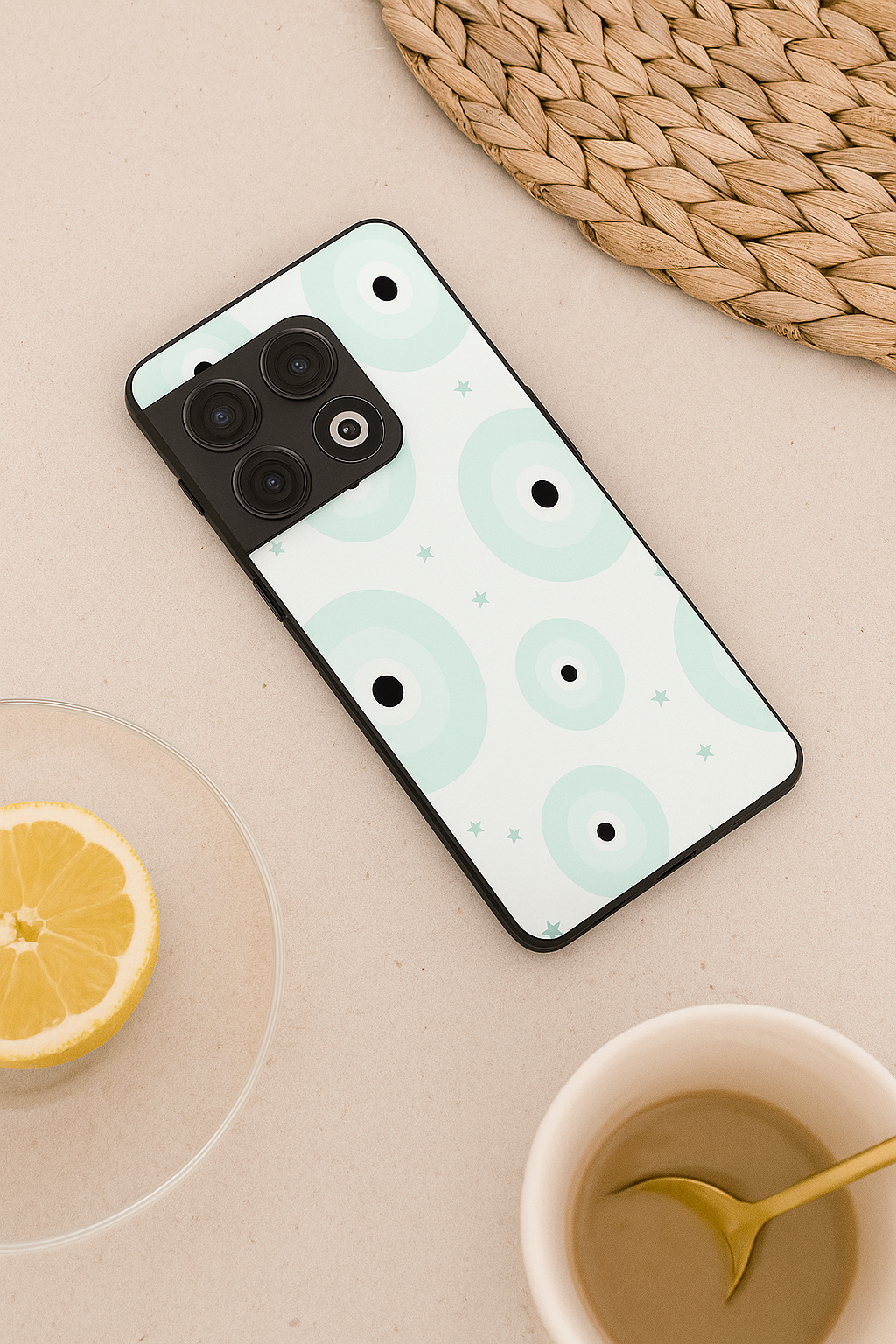 Eye Of Protection Premium Glass Back Cover For One Plus 13, 12, 11, 10, Nord Series The Case & Co