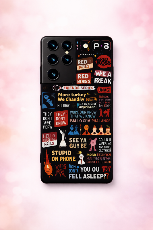 F.R.I.E.N.D.S Premium Glass Back Cover For Galaxy S, A, M & F Series The Case & Co