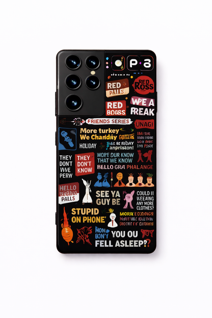F.R.I.E.N.D.S Premium Glass Back Cover For Galaxy S, A, M & F Series The Case & Co
