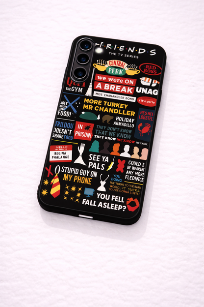 F.R.I.E.N.D.S Premium Glass Back Cover For Galaxy S, A, M & F Series The Case & Co